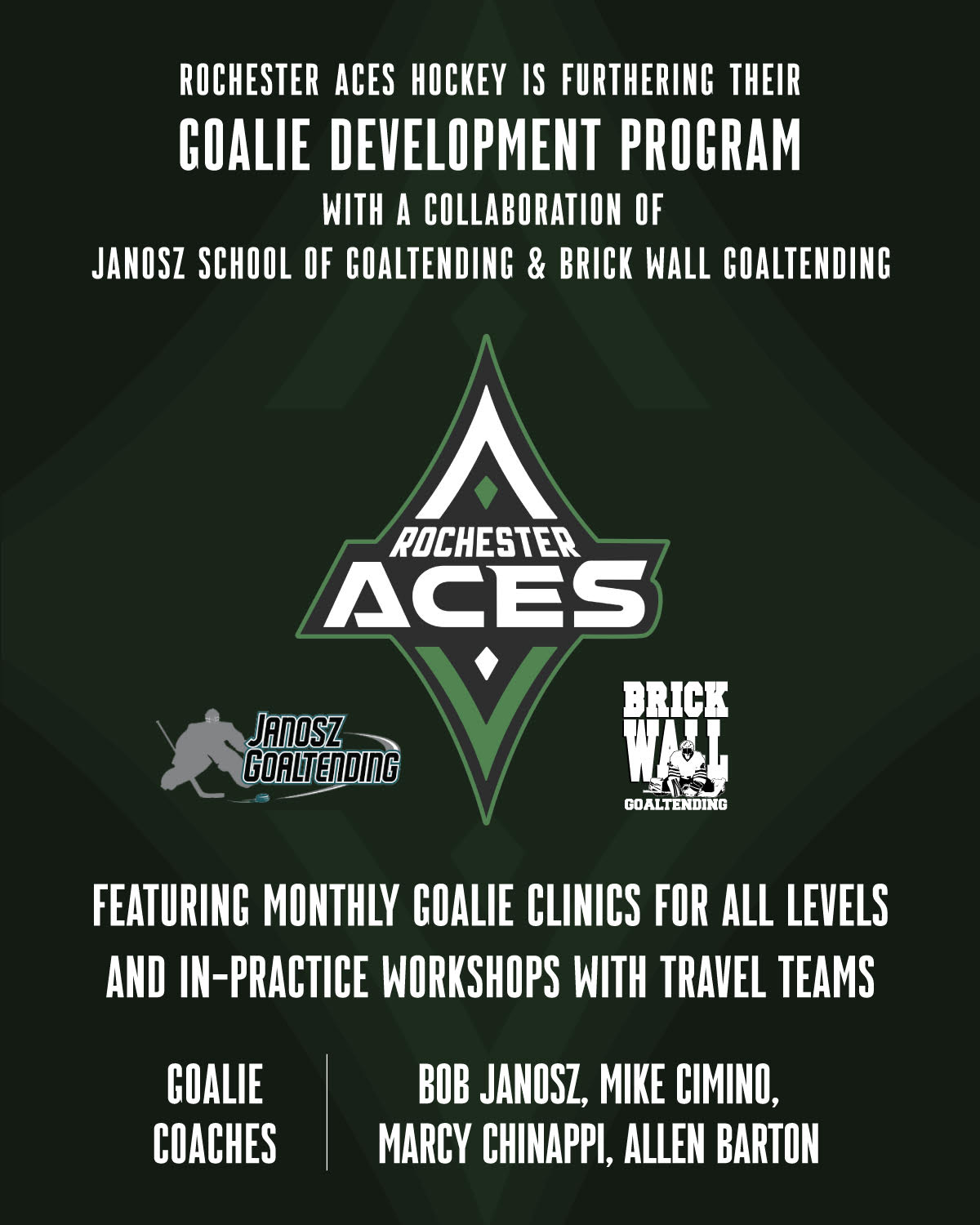 aces revised goalie poster social media